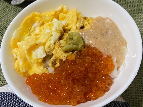 いくら&明太子マヨ卵焼き丼